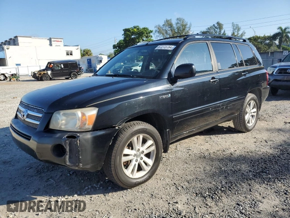 2007 Toyota Highlander Hybrid with VIN JTEGW21AX70019967, listed as a Copart auction lot 87273784 with 122,837 mi miles and Salvage Title. Bid and sale history available at carsss.com. Image 1.