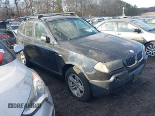 2005 BMW X3 3.0i z VIN WBXPA93405WA32004, wystawiony jako IAAI lot #41683940 z przebiegiem Nie podano mil oraz . Historia ofert i sprzedaży dostępna na DreamBid. Obrazek 1.