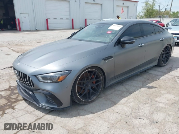 2020 Mercedes-Benz AMG GT 63 S with VIN WDD7X8KB7LA012481, listed as a IAAI auction lot 40449311 with Not provided miles and . Bid and sale history available at DreamBid. Image 2.