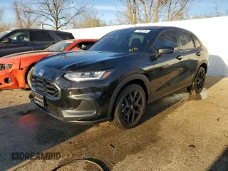 2024 Honda HR-V Sport with VIN 3CZRZ2H5XRM704056, listed as a Copart auction lot 77804133 with 4,686 mi miles and Non Repairable. Bid and sale history available at carsss.com. Image 1.