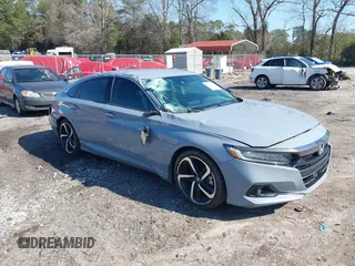 2022 Honda Accord Sedan Sport SE with VIN 1HGCV1F43NA007655, listed as a IAAI auction lot 41780298 with 47,428 mi miles. Bid and sale history available at carsss.com. Image 1.