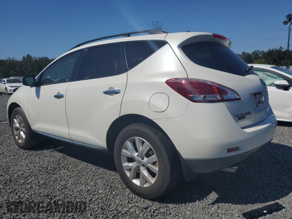 2014 Nissan Murano SV with VIN JN8AZ1MU5EW415613, listed as a Copart auction lot 75419704 with 0 mi miles and Salvage Title. Bid and sale history available at carsss.com. Image 2.