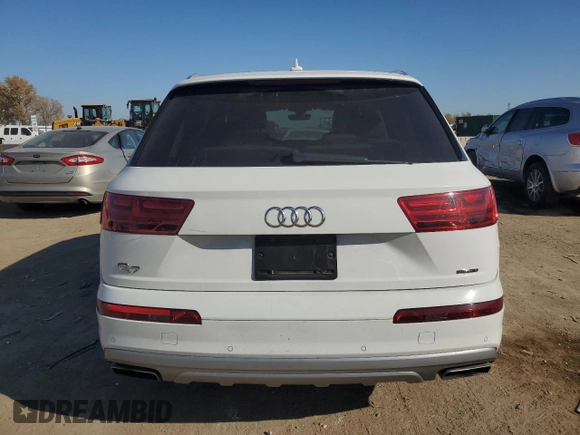 2017 Audi Q7 Premium with VIN WA1AHAF71HD044773, listed as a Copart auction lot 76678044 with 95,722 mi miles and Salvage title. Bid and sale history available at DreamBid. Image 6.