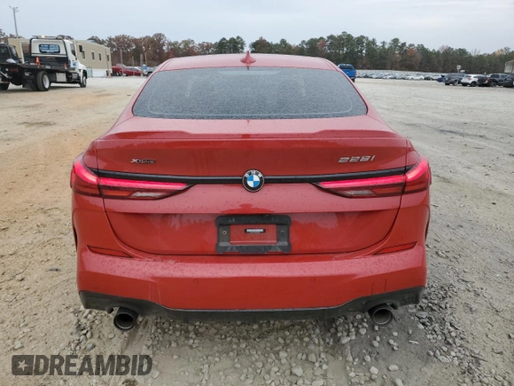 2021 BMW 2 Series 228i xDrive with VIN WBA73AK03M7H38378, listed as a Copart auction lot 75746713 with 9,838 mi miles. Bid and sale history available at carsss.com. Image 6.