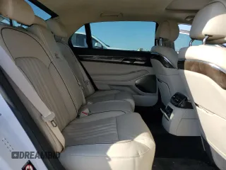 2018 Genesis G90 3.3T Premium with VIN KMHG34JA7JU041140, listed as a Copart auction lot 83020974 with 30,123 mi miles and Salvage Title. Bid and sale history available at carsss.com. Image 10.