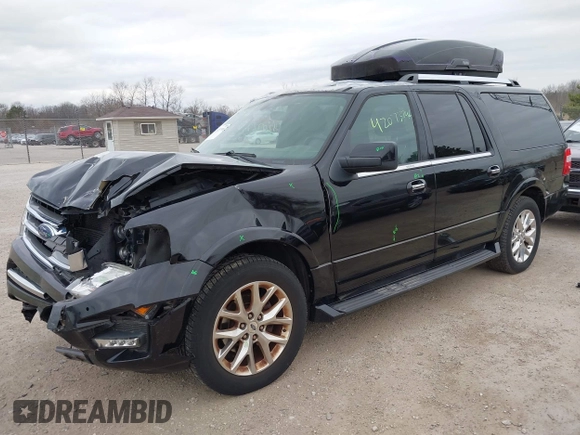 2016 Ford Expedition EL Limited with VIN 1FMJK2ATXGEF33470, listed as a IAAI auction lot 42073748 with 136,736 mi miles. Bid and sale history available at carsss.com. Image 18.