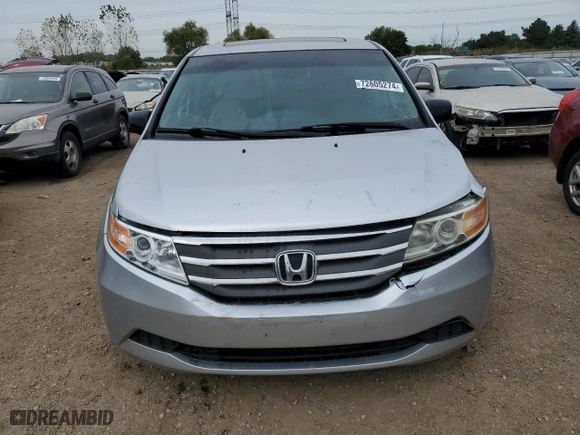 2011 Honda Odyssey EX-L with VIN 5FNRL5H63BB044583, listed as a Copart auction lot 72605274 with 203,862 mi miles and Salvage Title. Bid and sale history available at carsss.com. Image 5.