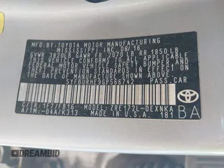 2016 Toyota Corolla L z VIN 5YFBURHE9GP566742, wystawiony jako IAAI lot #41771845 z przebiegiem 130 601 mil mil oraz . Historia ofert i sprzedaży dostępna na DreamBid. Obrazek 9.