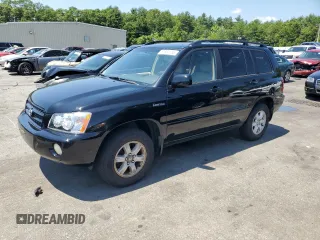 2001 Toyota Highlander z VIN JTEHF21A110026821, wystawiony jako Copart lot #61664155 z przebiegiem 165 772 mil mil oraz Czysty tytuł • Clean title. Historia ofert i sprzedaży dostępna na DreamBid. Obrazek 1.