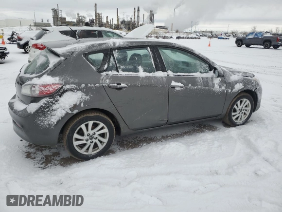 2013 Mazda 3 GX with VIN JM1BL1KF7D1779565, listed as a Copart auction lot 47848915 with 161,048 mi miles and Salvage Title. Bid and sale history available at carsss.com. Image 3.