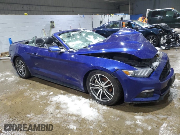 2015 Ford Mustang EcoBoost Premium z VIN 1FATP8UH2F5387031, wystawiony jako Copart lot #46362525 z przebiegiem Nie podano mil oraz Szkoda całkowita • Salvage title. Historia ofert i sprzedaży dostępna na DreamBid. Obrazek 4.