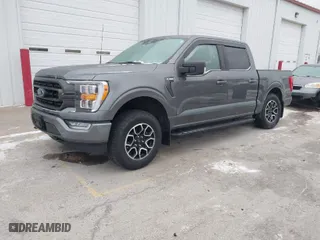 2023 Ford F-150 XL with VIN 1FTEW1EP9PFA08766, listed as a IAAI auction lot 41223088 with 34,421 mi miles. Bid and sale history available at carsss.com. Image 2.