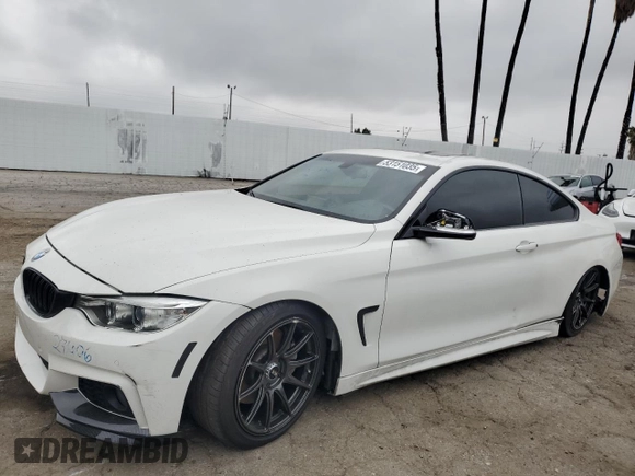 2016 BMW 4 Series 428i with VIN WBA3N7C51GK226963, listed as a Copart auction lot 53151035 with 90,384 mi miles and Salvage title. Bid and sale history available at DreamBid. Image 1.
