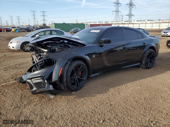 2021 Dodge Charger SRT Hellcat Widebody with VIN 2C3CDXL92MH533106, listed as a Copart auction lot 48713125 with 30,155 mi miles and Salvage Title. Bid and sale history available at carsss.com. Image 1.