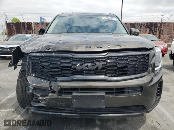 2022 Kia Telluride S with VIN 5XYP6DHCXNG244422, listed as a Copart auction lot 55482305 with 91,541 mi miles and Salvage Title. Bid and sale history available at DreamBid. Image 5.