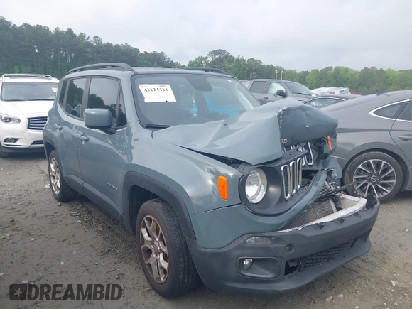 2018 Jeep Renegade Altitude with VIN ZACCJABB1JPJ40873, listed as a IAAI auction lot 42124424 with Not provided miles and . Bid and sale history available at DreamBid. Image 1.
