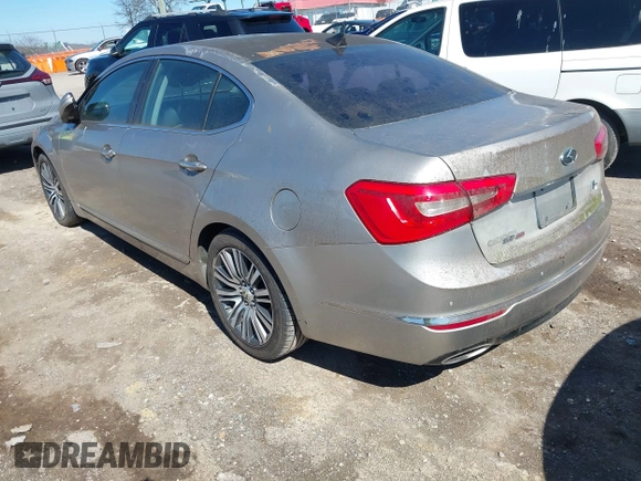 2014 Kia Cadenza Premium with VIN KNALN4D79E5141721, listed as a IAAI auction lot 41749662 with Not Provided miles. Bid and sale history available at carsss.com. Image 3.