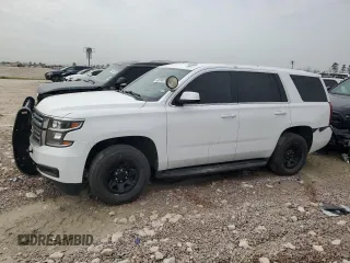 2020 Chevrolet Tahoe Commercial z VIN 1GNLCDEC8LR279090, wystawiony jako Copart lot #46990355 z przebiegiem 52 118 mil mil oraz Szkoda całkowita • Salvage title. Historia ofert i sprzedaży dostępna na DreamBid. Obrazek 1.