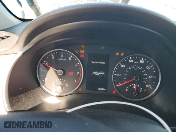 2023 Kia Rio S with VIN 3KPA25AD9PE548173, listed as a Copart auction lot 50232915 with 26,668 mi miles and Salvage Title. Bid and sale history available at DreamBid. Image 9.