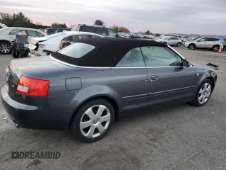 2004 Audi A4 1.8T with VIN WAUAC48H84K022851, listed as a Copart auction lot 84558734 with 125,959 mi miles and Salvage Title. Bid and sale history available at carsss.com. Image 3.