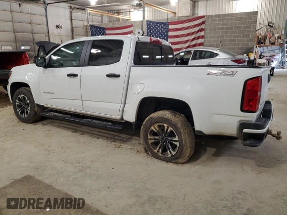 2021 Chevrolet Colorado 4WD Z71 with VIN 1GCGTDEN4M1214359, listed as a Copart auction lot 47929185 with 77,084 mi miles and Salvage title. Bid and sale history available at DreamBid. Image 2.