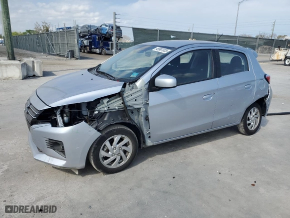 2024 Mitsubishi Mirage ES with VIN ML32AUHJ3RH000330, listed as a Copart auction lot 49997025 with 11,402 mi miles and Salvage Title. Bid and sale history available at carsss.com. Image 1.