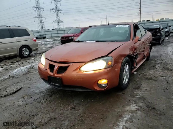 2005 Pontiac Grand Prix GT with VIN 2G2WS522251247861, listed as a Copart auction lot 86153504 with 201,851 mi miles and Salvage Title. Bid and sale history available at carsss.com. Image 11.