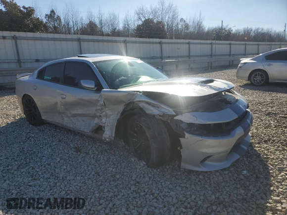 2019 Dodge Charger Scat Pack with VIN 2C3CDXGJ6KH572637, listed as a Copart auction lot 45286815 with 90,341 mi miles and Salvage Title. Bid and sale history available at DreamBid. Image 4.