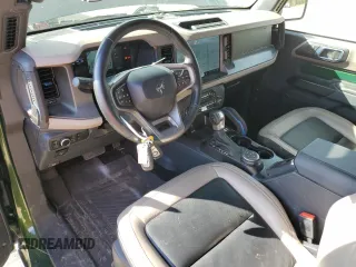 2024 Ford Bronco with VIN 1FMDE2APXRLA20919, listed as a Copart auction lot 68307954 with 5,502 mi miles and Salvage title. Bid and sale history available at DreamBid. Image 8.