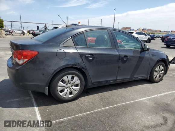 2015 Chevrolet Cruze LS with VIN 1G1PA5SG2F7102279, listed as a Copart auction lot 53270605 with 85,300 mi miles and Clean Title. Bid and sale history available at DreamBid. Image 3.