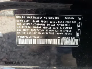 2015 Volkswagen CC R-Line with VIN WVWBP7AN0FE800915, listed as a Copart auction lot 79766214 with 76,796 mi miles and Salvage Title. Bid and sale history available at DreamBid. Image 14.