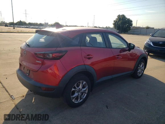 2021 Mazda CX-3 Sport with VIN JM1DKDB70M1504528, listed as a Copart auction lot 75355014 with 45,198 mi miles and Salvage Title. Bid and sale history available at carsss.com. Image 3.