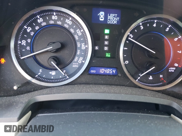 2012 Lexus IS 250 with VIN JTHCF5C29C5056384, listed as a Copart auction lot 58267200 with 104,854 mi miles and Salvage Title. Bid and sale history available at DreamBid. Image 8.