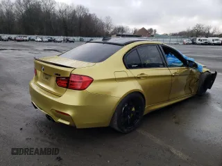 2015 BMW M3 with VIN WBS3C9C57FP803980, listed as a Copart auction lot 42072483 with 0 mi miles. Bid and sale history available at carsss.com. Image 3.