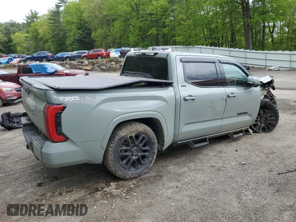 2022 Toyota Tundra SR5 with VIN 5TFLA5DB2NX016055, listed as a Copart auction lot 57480155 with 42,939 mi miles and Salvage title. Bid and sale history available at DreamBid. Image 3.