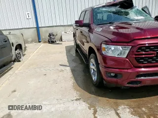 2022 Ram 1500 Big Horn with VIN 1C6SRFFTXNN459671, listed as a Copart auction lot 52813175 with 40,497 mi miles and Salvage Title. Bid and sale history available at carsss.com. Image 13.