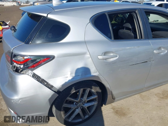 2014 Lexus CT 200h with VIN JTHKD5BH0E2193886, listed as a IAAI auction lot 41745546 with 110,008 mi miles and . Bid and sale history available at DreamBid. Image 6.