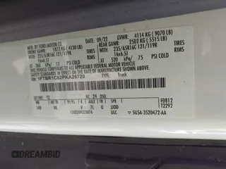2023 Ford Transit Cargo with VIN 1FTBR1C82PKA26720, listed as a IAAI auction lot 39437379 with Not provided miles and . Bid and sale history available at DreamBid. Image 9.