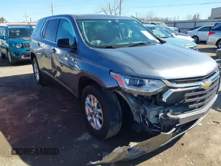 2020 Chevrolet Traverse LS with VIN 1GNERFKW1LJ188310, listed as a IAAI auction lot 41683277 with 158,710 mi miles. Bid and sale history available at carsss.com. Image 1.