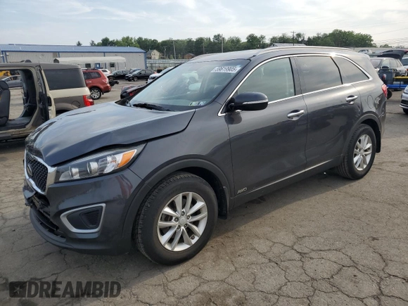 2017 Kia Sorento LX z VIN 5XYPGDA33HG333664, wystawiony jako Copart lot #59619905 z przebiegiem 76 439 mil mil oraz Szkoda całkowita • Salvage title. Historia ofert i sprzedaży dostępna na DreamBid. Obrazek 1.