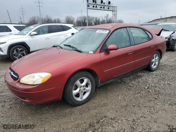 2001 Ford Taurus SES with VIN 1FAFP55U81G173858, listed as a Copart auction lot 44629655 with 217,406 mi miles and Salvage Title. Bid and sale history available at carsss.com. Image 1.