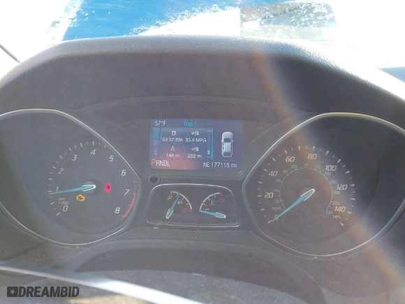 2014 Ford Focus SE with VIN 1FADP3F29EL180985, listed as a IAAI auction lot 41839929 with 177,115 mi miles. Bid and sale history available at carsss.com. Image 7.