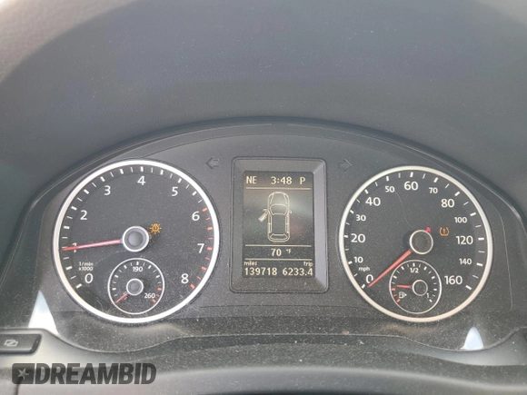 2012 Volkswagen Tiguan SE with VIN WVGAV7AX1CW610349, listed as a Copart auction lot 49250985 with 139,718 mi miles and Salvage Title. Bid and sale history available at DreamBid. Image 9.