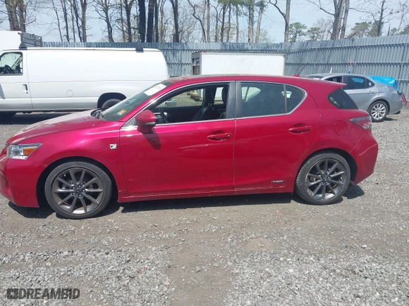 2012 Lexus CT 200h with VIN JTHKD5BH0C2080386, listed as a IAAI auction lot 42127670 with 153,019 mi miles. Bid and sale history available at carsss.com. Image 14.