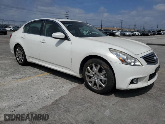 2013 Infiniti G37 Journey with VIN JN1CV6AP2DM717076, listed as a Copart auction lot 56371665 with 96,045 mi miles and Salvage title. Bid and sale history available at DreamBid. Image 4.