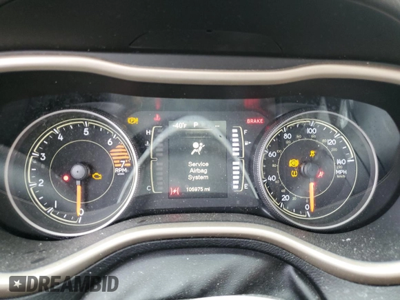 2017 Jeep Cherokee Altitude with VIN 1C4PJLAB2HW573567, listed as a Copart auction lot 59630205 with 105,975 mi miles and Salvage title. Bid and sale history available at DreamBid. Image 9.