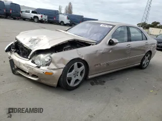 2003 Mercedes-Benz S-Class 4.3L with VIN WDBNG70J03A323240, listed as a Copart auction lot 42987965 with 0 mi miles and Salvage Title. Bid and sale history available at carsss.com. Image 1.