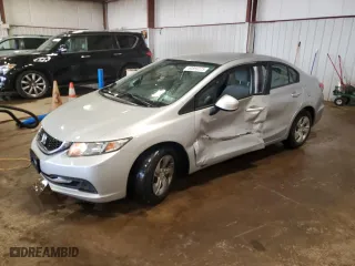2013 Honda Civic Sdn LX with VIN 2HGFB2F58DH581270, listed as a Copart auction lot 50869375 with 71,286 mi miles and Salvage Title. Bid and sale history available at carsss.com. Image 1.
