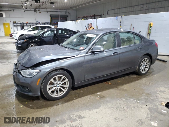 2018 BMW 3 Series 320i xDrive with VIN WBA8E5G52JNU46686, listed as a Copart auction lot 81999984 with 121,394 mi miles and Salvage Title. Bid and sale history available at carsss.com. Image 1.