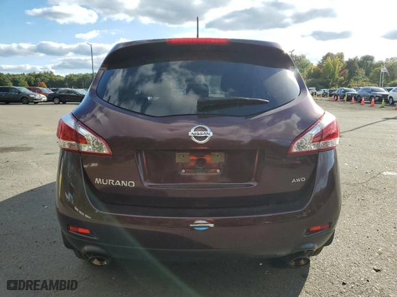 2013 Nissan Murano S with VIN JN8AZ1MW9DW311562, listed as a Copart auction lot 73962274 with 71,192 mi miles and Salvage Title. Bid and sale history available at carsss.com. Image 6.